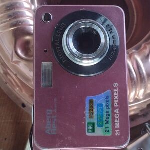 Pink Digital Camera with 21 MP